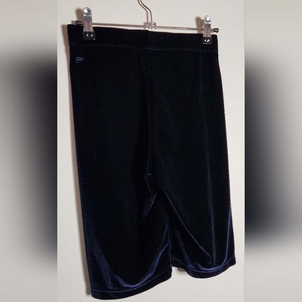 Fabletics navy velour shorts